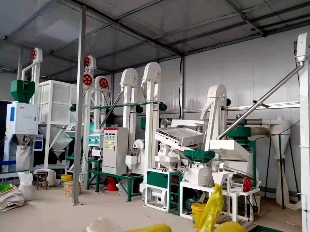 Application of small rice processing equipment