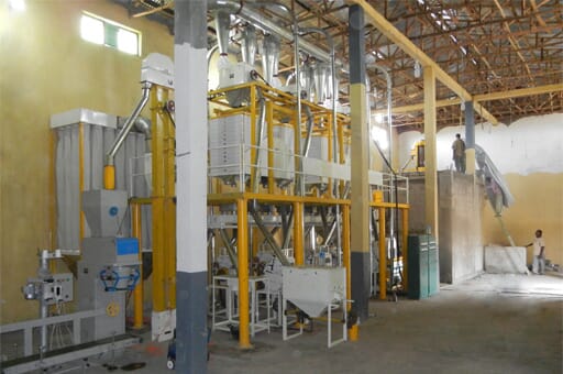 　The overall wheat flour mill project figure