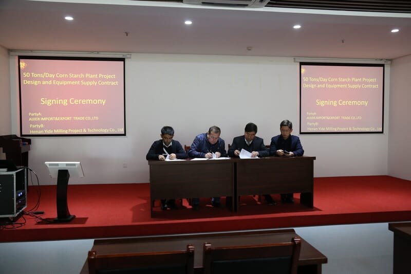 50t/d corn starch project signing ceremony