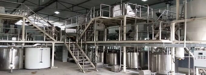 stainless potato starch processing machine